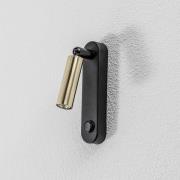 Wandleuchte Enzo Long, schwarz-gold, 22 cm, verstellbar, G9