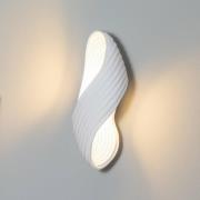Lindby Wandleuchte Ornela, weiß, Gips, Höhe 29,5 cm