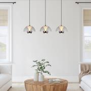 LED-Hängeleuchte Arus, rauchgrau, Länge 68 cm, Kunststoff