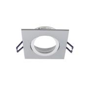 Deckeneinbaulampe Samsola, aluminiumfarben, 9 x 9 cm, Metall