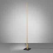 Quitani LED-Stehleuchte Talon, eloxal messing, Metall, dim.