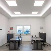 DOTLUX LED-Panel FLATugr, weiß, 62 x 62 cm, Metall, 36 W CCT