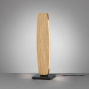 Quitani LED-Tischleuchte Persida, Höhe 50 cm, Eiche, 2.700 K