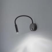 Wandlampe Lagos, 45 cm, schwarz, Leselampe, verstellbar, G9