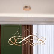 LED-Hängeleuchte Molly, roségold, dimmbar, Ø 80 cm