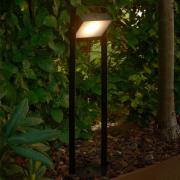 Solar-LED-Wegeleuchte Saulio, schwarz, Aluminium, IP44