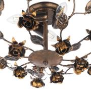 Deckenleuchte Carolina, bronzefarben, 3-flammig, Eisen