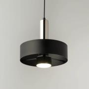 Hängeleuchte Rif Lux, schwarz/silber, Ø 25 cm, Stahl
