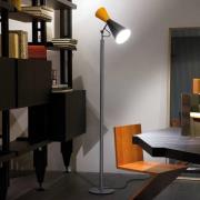 Nemo Parliament Stehleuchte, schwarz/gelb