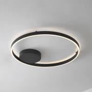 Lucande Smart-LED-Deckenleuchte Moise, schwarz, CCT, Tuya