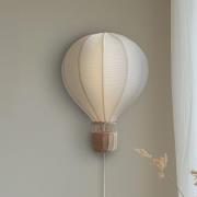 Lindby Wandleuchte Balloon, Ø 30 cm, Rattan, E27