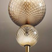 OLEV LED-Stehlampe TERRA&LUNA, gold/amber, Metall/Glas, 927