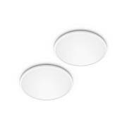 Philips LED SuperSlim 2er-Set weiß IP44 Ø 25cm 2.700K
