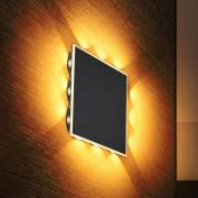 LED-Wandlampe Saidy, Breite 22 cm, schwarz, Metall