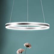 LED-Hängeleuchte Sirko, Ø 60 cm, nickelfarben, Metall, CCT