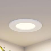 Prios LED-Einbaulampe Cadance, weiß, 12 cm, 2er-Set, CCT