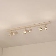 Lindby Deckenspots Kardis, beige, 6-flg., Metall, GU10