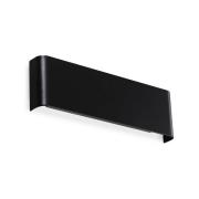 Ideal Lux LED-Wandleuchte Delta, schwarz, B 30 cm, up/down
