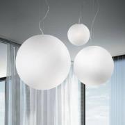 Ideal Lux Pendelleuchte Mapa, Ø 20 cm, Opalglas, Kugel