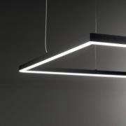 Ideal Lux LED-Pendel Oracle Slim 50 x 50 cm schwarz 3.000 K