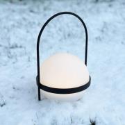 Dyberg Larsen LED-Solarlampe Summer, weiß/schwarz Höhe 26 cm