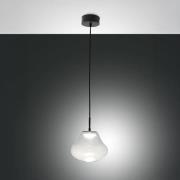 LED-Pendelleuchte Deva, klar, Glas, Ø 25 cm, CCT, dimmbar