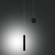 LED-Hängeleuchte Prado, schwarz, Metall, 31 cm hoch, dimmbar