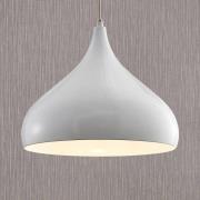 Lindby Hängelampe Ritana, weiß, Metall, Ø 31 cm, E27