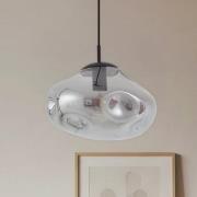 Lindby Hängeleuchte Lelia, rauchgrau, Glas, Ø 35 cm