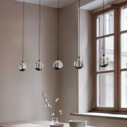 Lucande LED-Pendellampe Hayley, schwarz, 5-fl., länglich