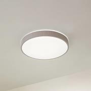 Lindby LED-Deckenlampe Zylo, hellgrau, Ø 49 cm, CCT, dimmbar