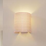 Lindby Wandleuchte Soula, 20 cm, beige, Kunststoff, E27