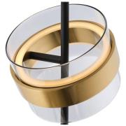 LED-Stehlampe Inside, messingfarben/rauchgrau, Höhe 146 cm