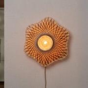 GOOD & MOJO Wandlampe Madura, braun, Ø 44 cm, Bambus Stecker