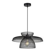 Hängelampe Maronti, schwarz, Ø 43 cm, Metall
