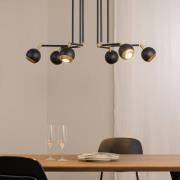 Hängeleuchte Vilar, schwarz, Metall, 6-flammig, GU10