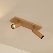 Arcchio Deckenstrahler Brinja Slim, braun, 2-flg., GU10 MR11