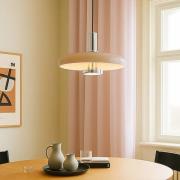 Lindby Pendelleuchte Branford, Retro, Ø 35 cm, beige, Metall