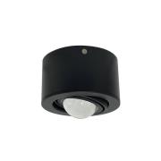 Lindby Strahler Jyla, schwarz, 3.000 K, Ø 13 cm, Linse, Alu