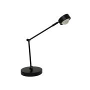 Lindby Tischleuchte Jyla, schwarz, Linse, 3000K, GX53, Eisen