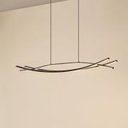 Lucande LED-Hängeleuchte Sayori, 98 cm, schwarz, dimmbar
