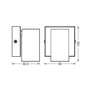 OSRAM Wandstrahler OCTAGON schwarz 1-flg. GU10-LED 927 dim