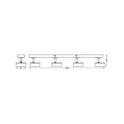 OSRAM LED-Deckenstrahler PLUTO, weiß, 4 Spots Metall 3.000 K