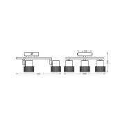 OSRAM Deckenstrahler CORK SPIRAL weiß 3-Spot GU10LED 927 dim