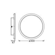 OSRAM LED-Deckenleuchte BATHROOM, chrom, Ø 30 cm, IP44, CCT