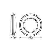 OSRAM LED-Deckenleuchte ORBIS BERLIN, schwarz Ø 39 cm Metall