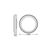 OSRAM SMART+ WiFi Deckenlampe ORBIS ZEST schwarz 50cm RGBCCT