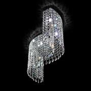 Geschwungene Kristalldeckenleuchte Shine