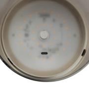 LED-Tischleuchte Lumeo, Ø 13 cm, messingfarben/rauchgrau