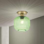 Deckenleuchte Carneval, grün, Ø 20 cm, Glas, E27